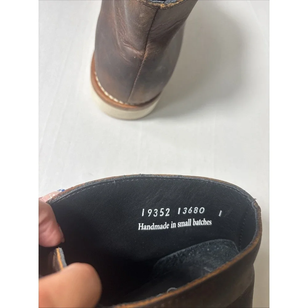 Thursday Boot Co Safari Scout Chukka Boots Men Size 9.5 Wedge Sole Brown Leather